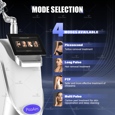 15.6 ιντσών χρωματική οθόνη αφής Nd Yag Laser Picosecond Laser Machine Απομάκρυνσης Τατουάζ